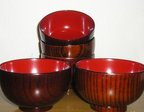 工艺漆木碗