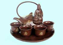 木鱼石茶具